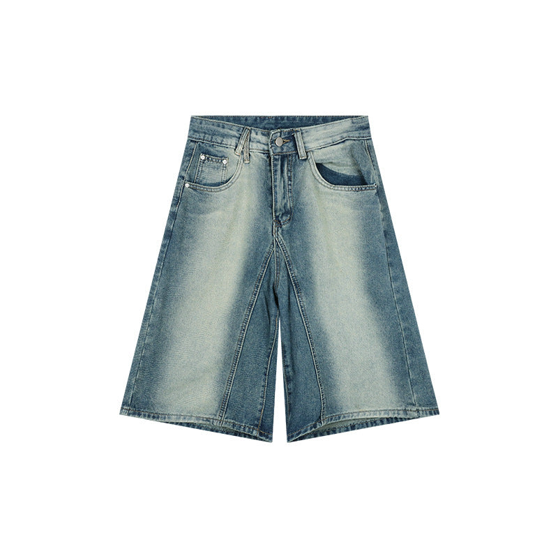 Jorts Women - Knee Length Baggy Denim Bermuda Shorts