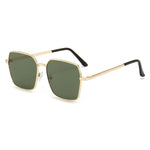 Gold frame dark green sheet