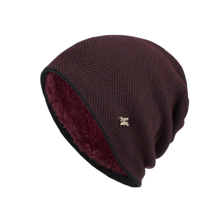 Unisex Fleece Lined Beanie Slouchy Knit Winter Hat