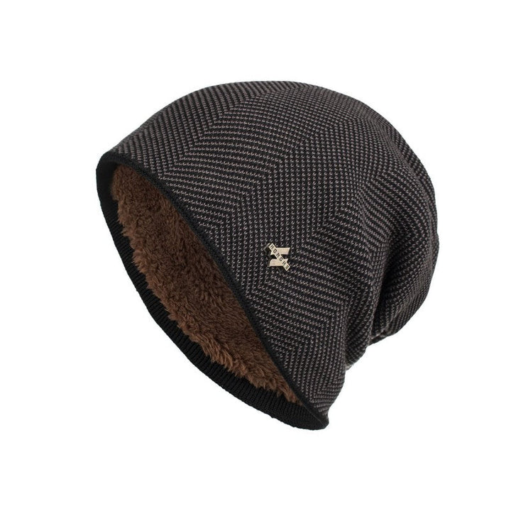 Unisex Fleece Lined Beanie Slouchy Knit Winter Hat