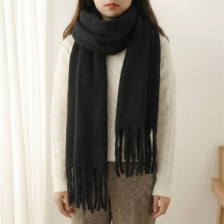 Women's Long Basket Winter Scarf – Soft & Elegant