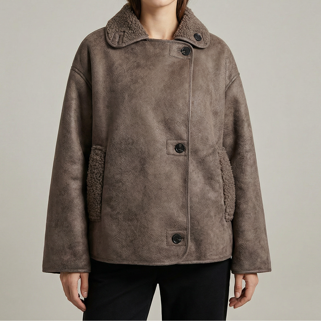 Women's Double Collar Quilted Oversized Winter Coat