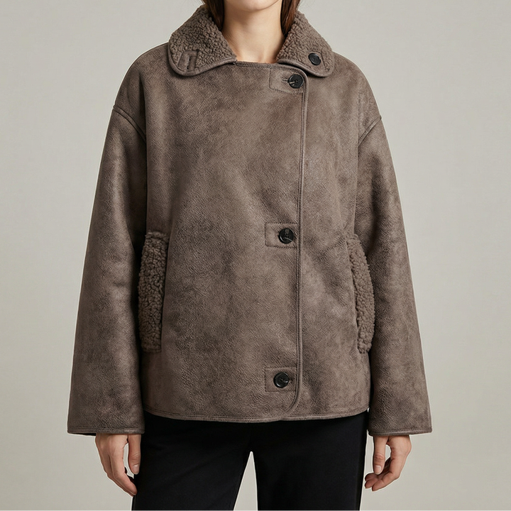 Women's Double Collar Quilted Oversized Winter Coat
