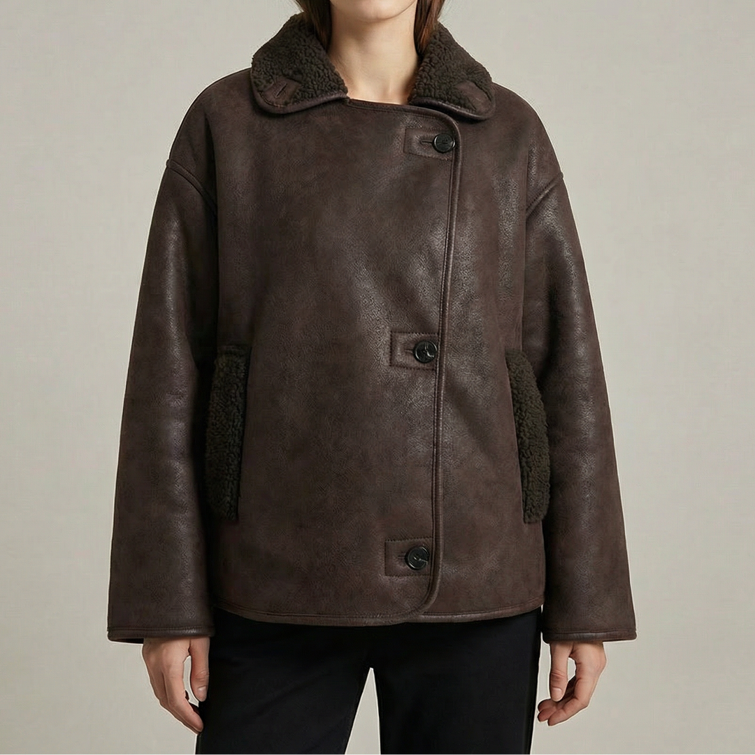 Women's Double Collar Quilted Oversized Winter Coat