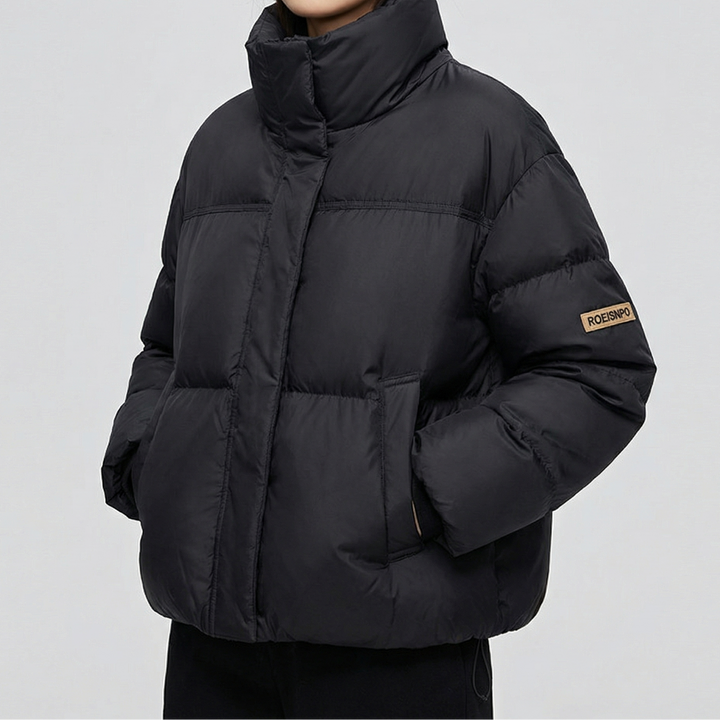 Women's Stand Collar Oversized Quilted Puffer Down Coat