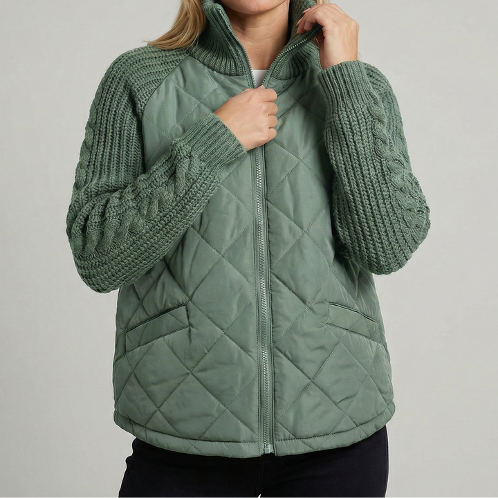 Women's Stand Collar Cotton Quilted Padded Winter Coat