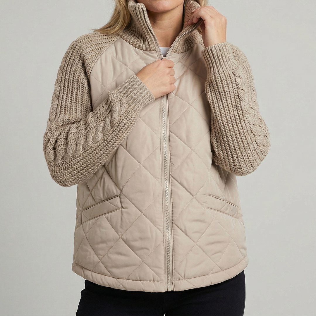 Women's Stand Collar Cotton Quilted Padded Winter Coat
