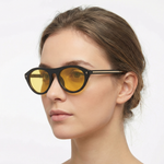 Black Frame, Yellow Lenses