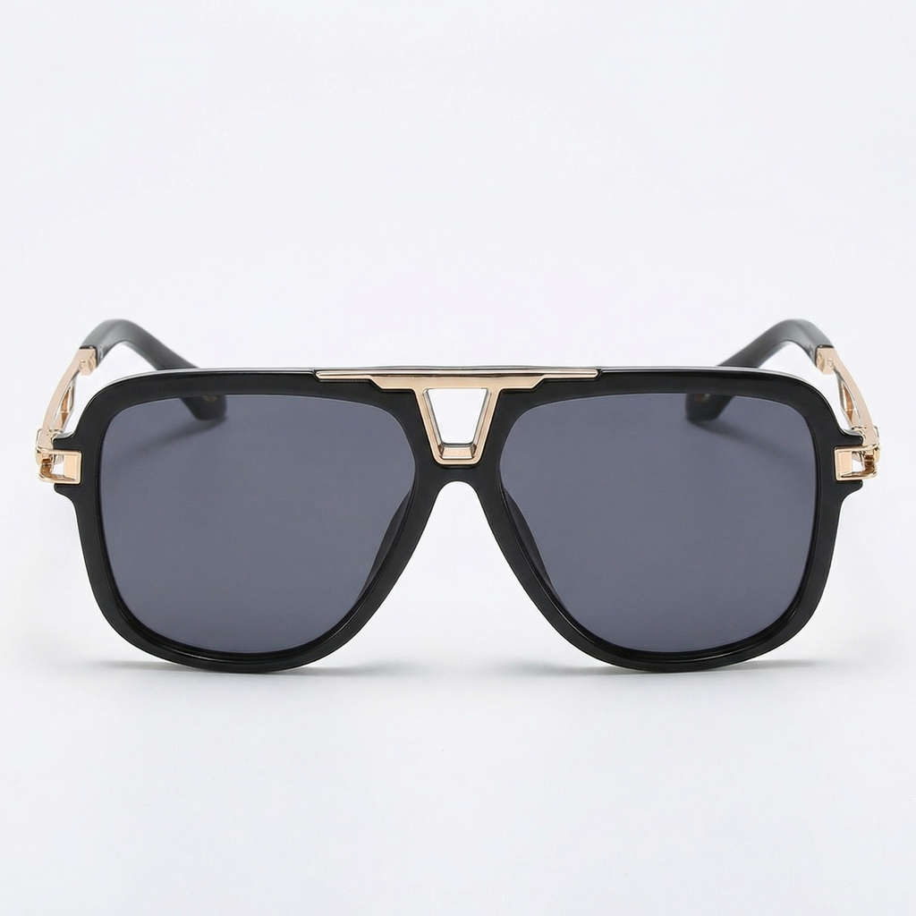 Oversized Aviator Sunglasses - Square Pilot Frame