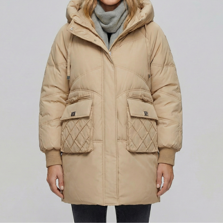 Women's Thick Cotton Mid-Length Puffer Coat