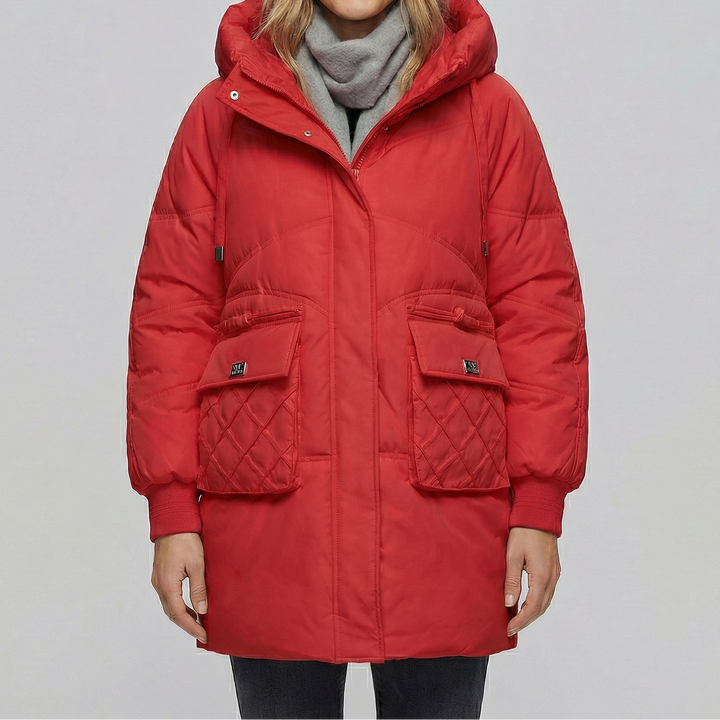 Women's Thick Cotton Mid-Length Puffer Coat