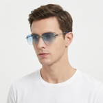 Silver Frame Asymptotic Blue