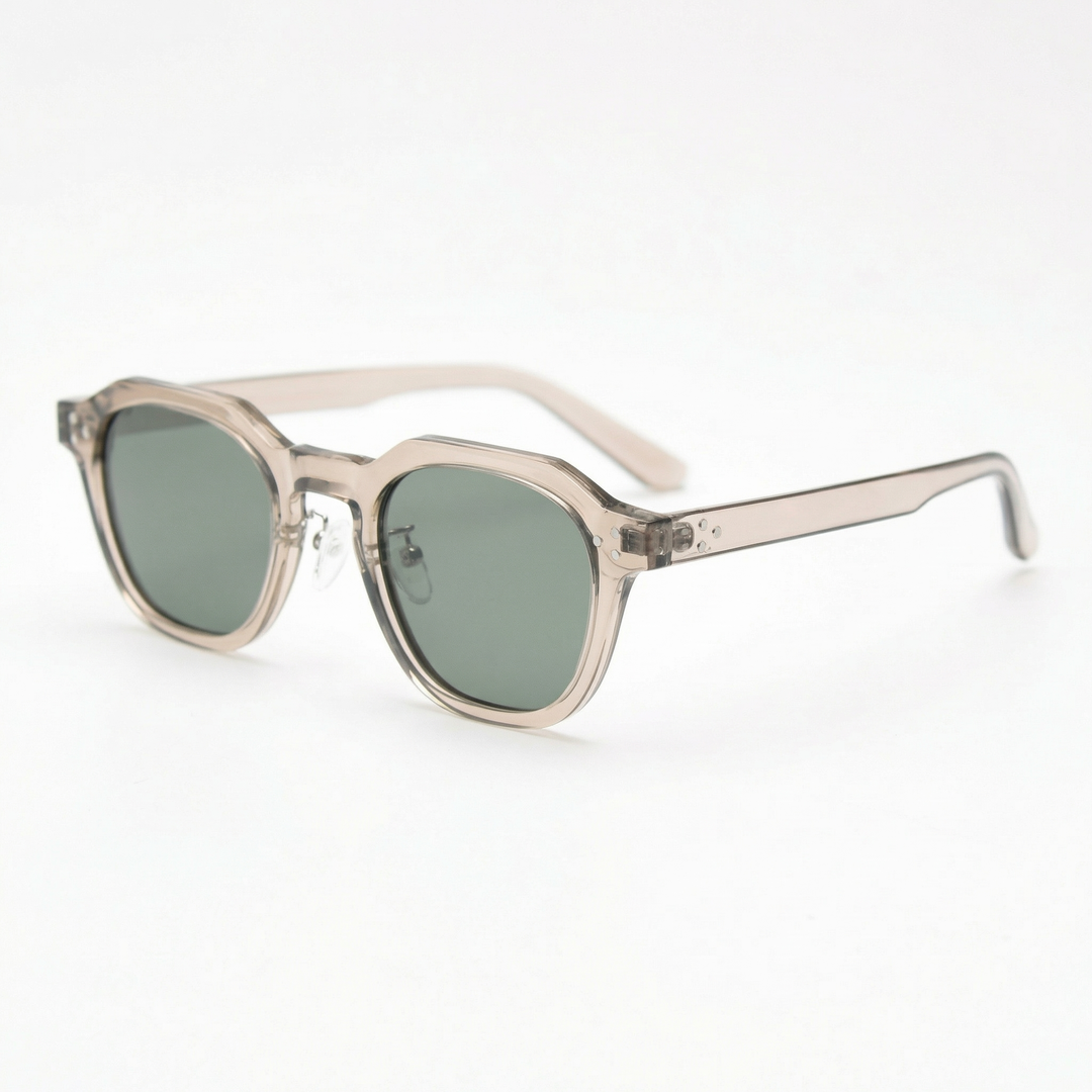 Square Sunglasses - Hexagonal Acetate Frame