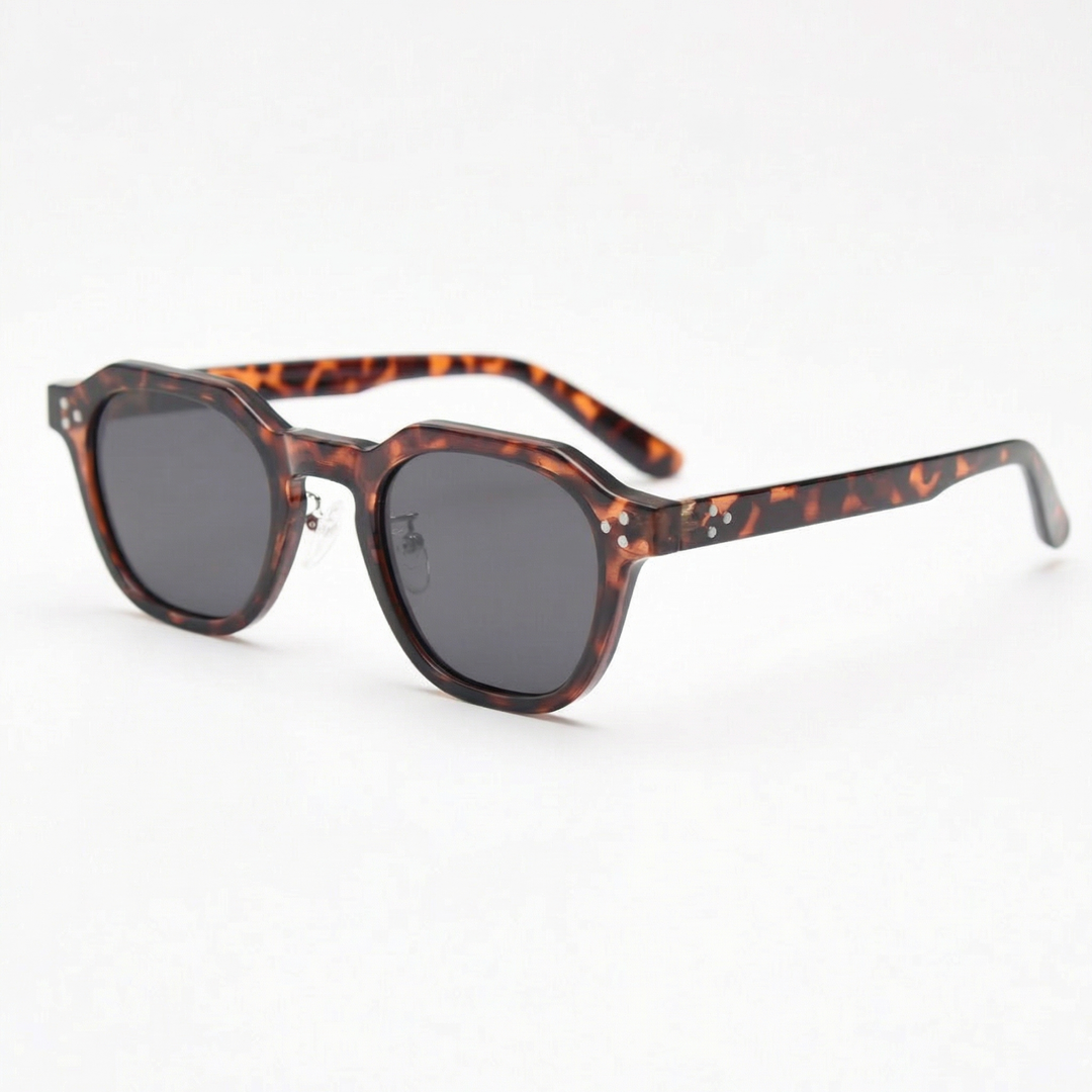 Square Sunglasses - Hexagonal Acetate Frame