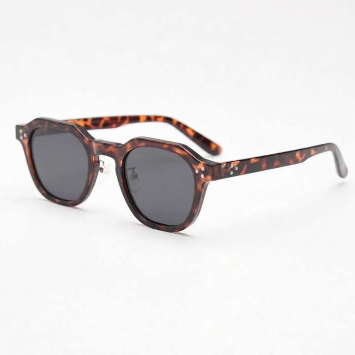 Square Sunglasses - Hexagonal Acetate Frame