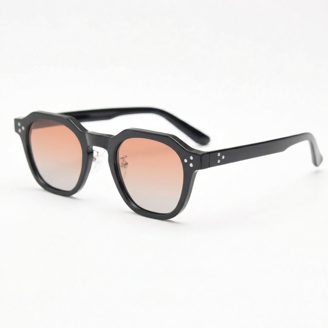 Square Sunglasses - Hexagonal Acetate Frame