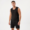 Men's Crochet Co Ord Set - Open Knit Tank Shorts