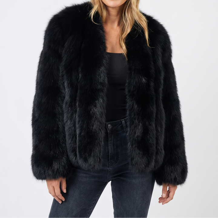 Women's Faux Fur Cardigan Coat