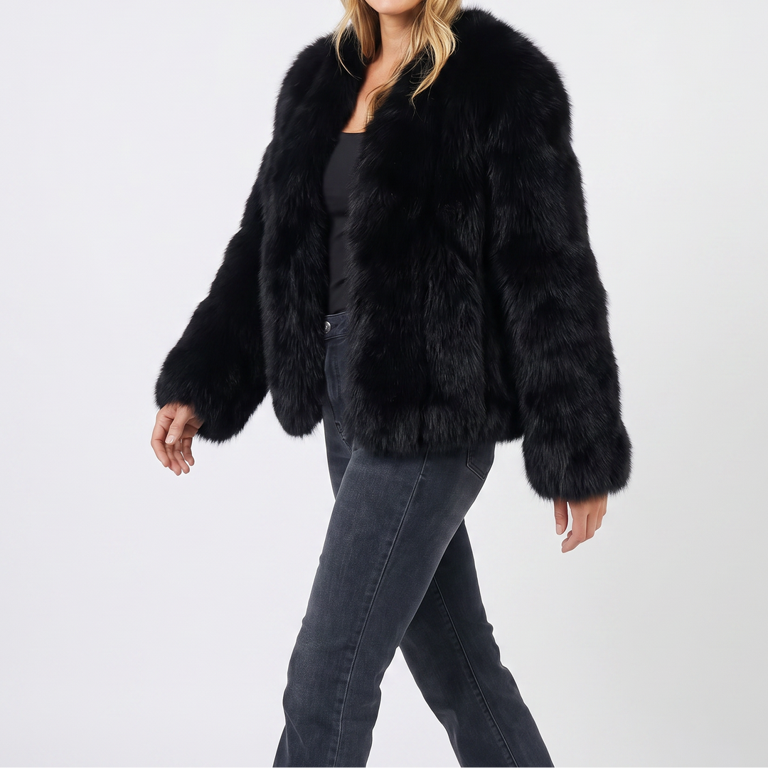 Women's Faux Fur Cardigan Coat