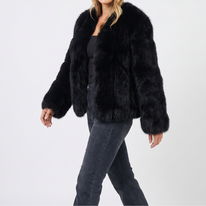 Women's Faux Fur Cardigan Coat