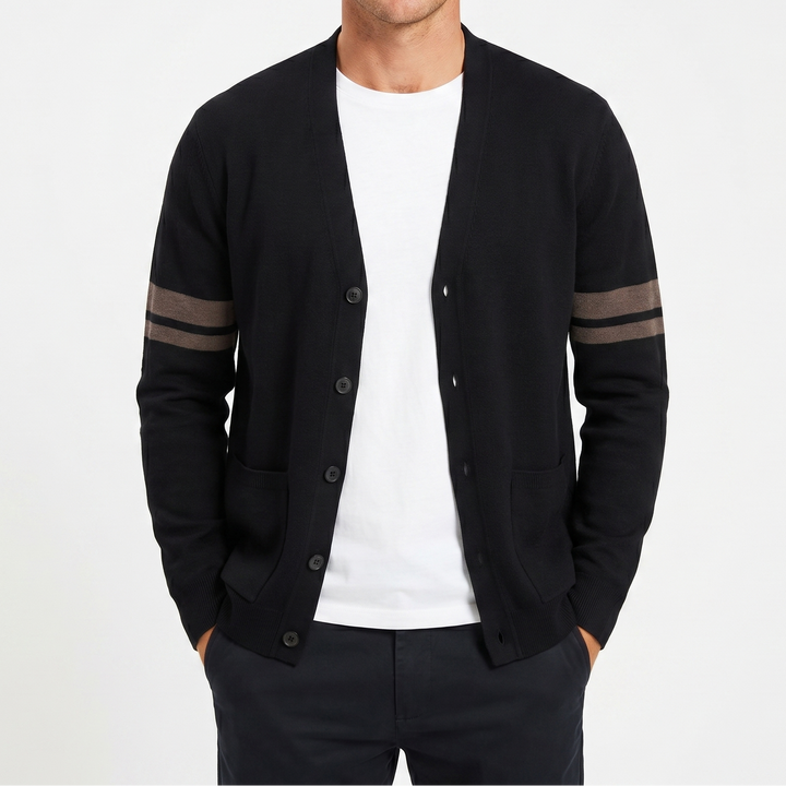 Men's Winter V-Neck Wool Premium Cardigan