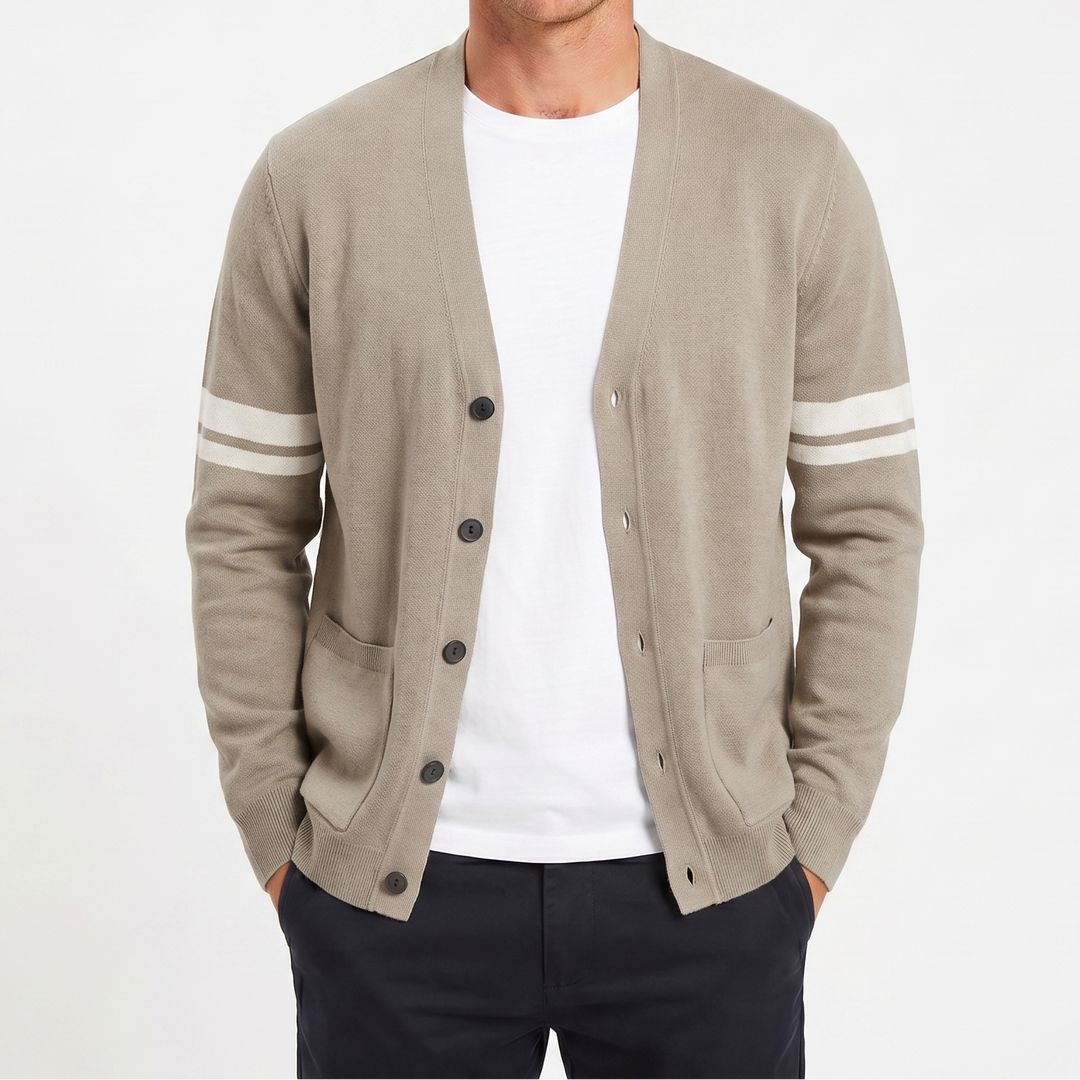 Men's Winter V-Neck Wool Premium Cardigan