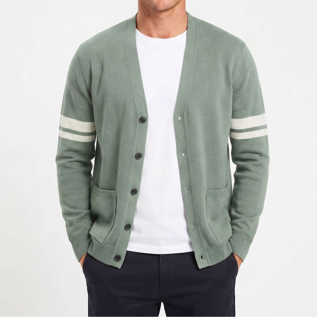 Men's Winter V-Neck Wool Premium Cardigan