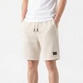 Mens Waffle Knit Shorts - Drawstring Casual Summer Shorts