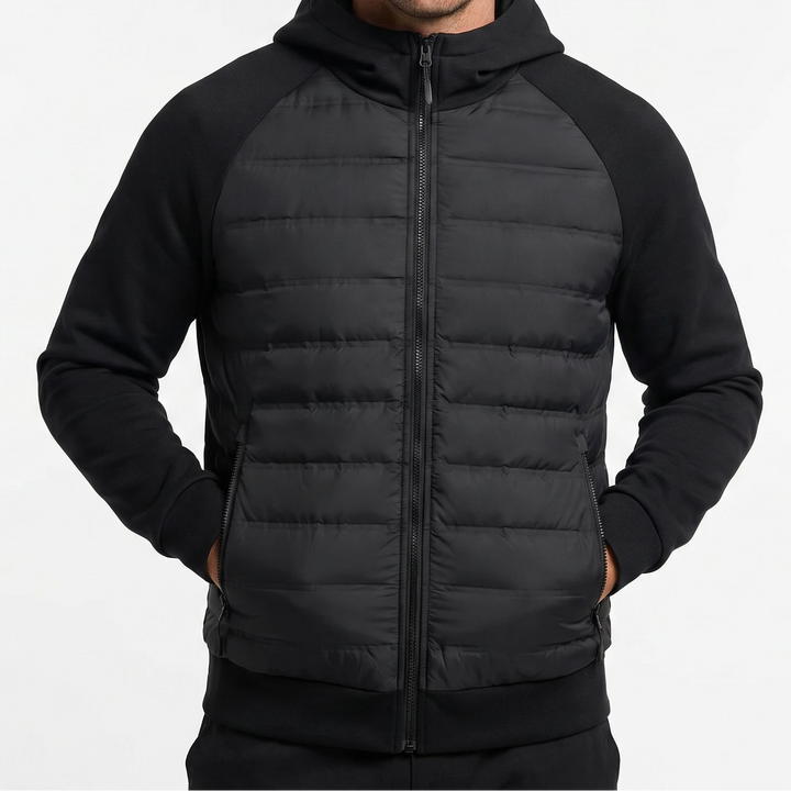 Men's Casual Lightweight Puffer Hoodie Jacket