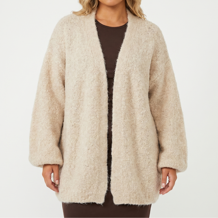 Fluffy Cardigan – Brushed Knit Oversized Open Front