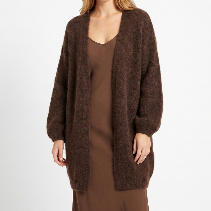 Fluffy Cardigan – Brushed Knit Oversized Open Front