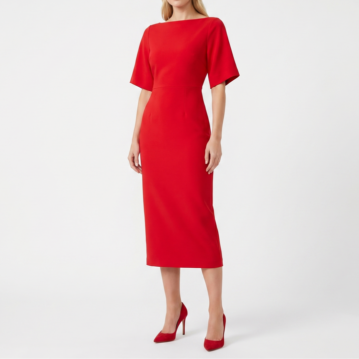 Women's Sequin Cap Sleeve Bodycon Midi Dress