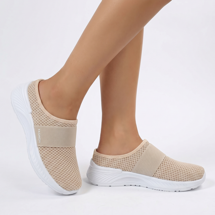 Women's Orthopaedic Mesh Slip-On Mule Sneakers Breathable Cushioned Casual Walking Shoes