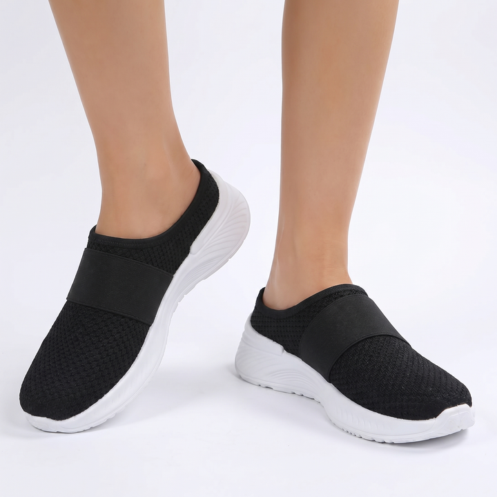 Women's Orthopaedic Mesh Slip-On Mule Sneakers Breathable Cushioned Casual Walking Shoes