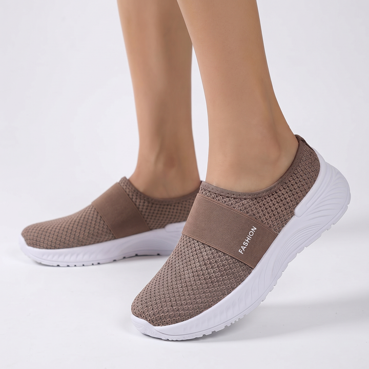 Women's Orthopaedic Mesh Slip-On Mule Sneakers Breathable Cushioned Casual Walking Shoes