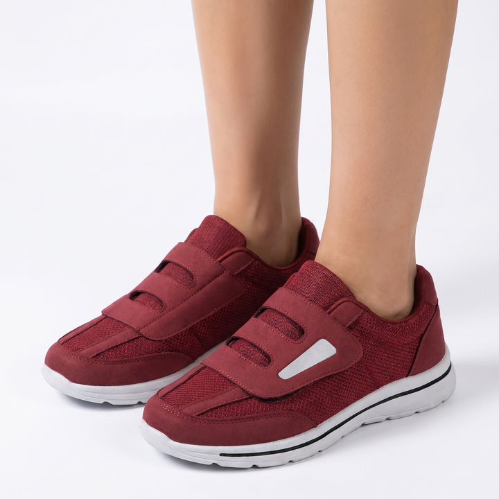 Women's Orthopaedic Velcro Strap Mesh Sneakers Wide Fit Lightweight Casual Walking Shoes