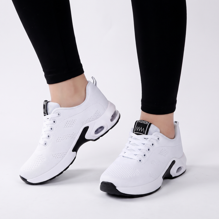 Women's Air Cushion Running Trainers Breathable Mesh Lace Up Sport Sneakers