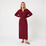 Burgundy (With Belt)