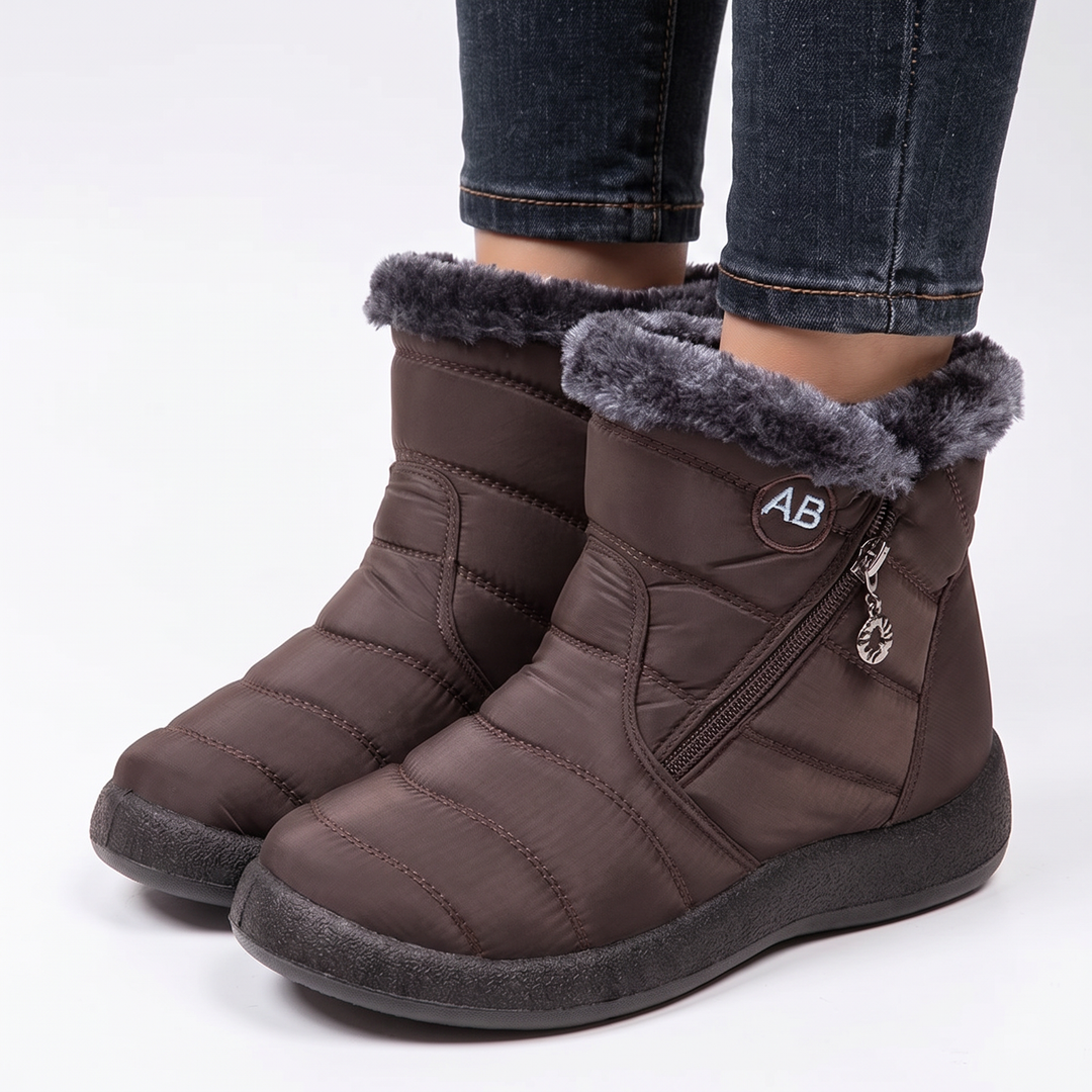 Women's Waterproof Winter Boots Fleece Lined Ankle Snow Boots