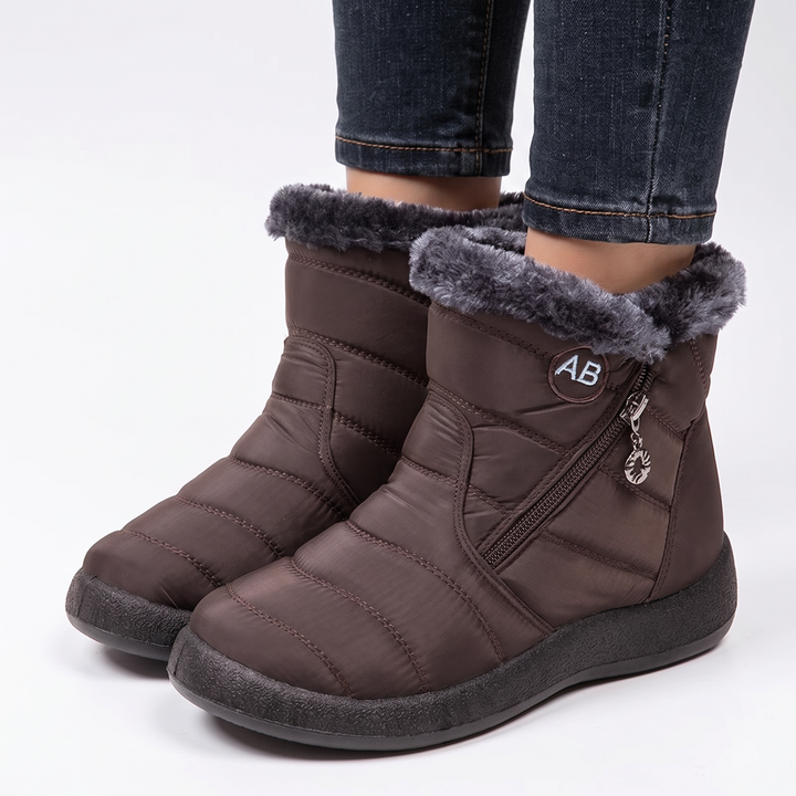 Women's Waterproof Winter Boots Fleece Lined Ankle Snow Boots