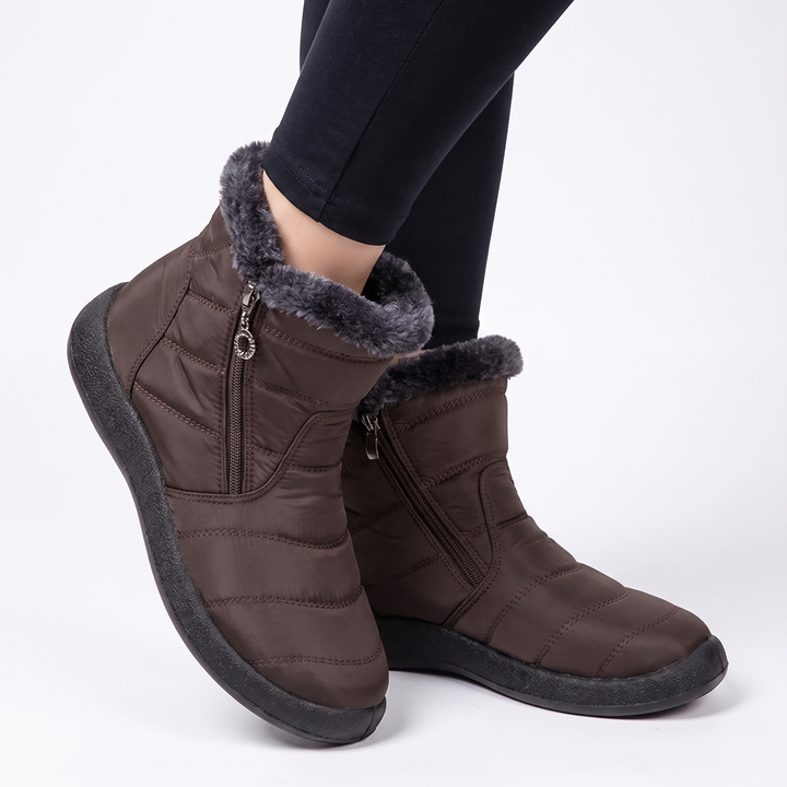 Women's Waterproof Winter Boots Fleece Lined Ankle Snow Boots