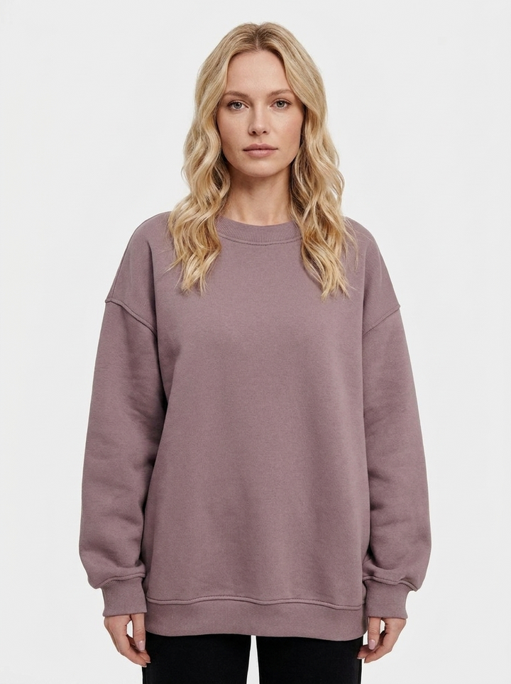 Women's Oversized Sweatshirt Crew Neck Fleece Pullover Casual