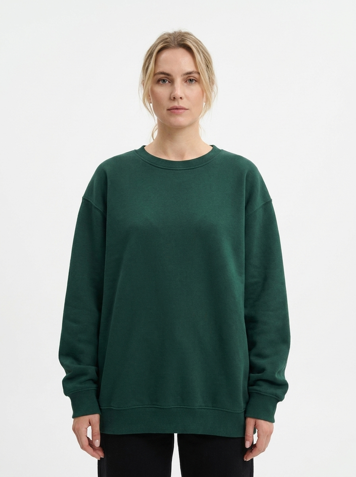 Women's Oversized Sweatshirt Crew Neck Fleece Pullover Casual
