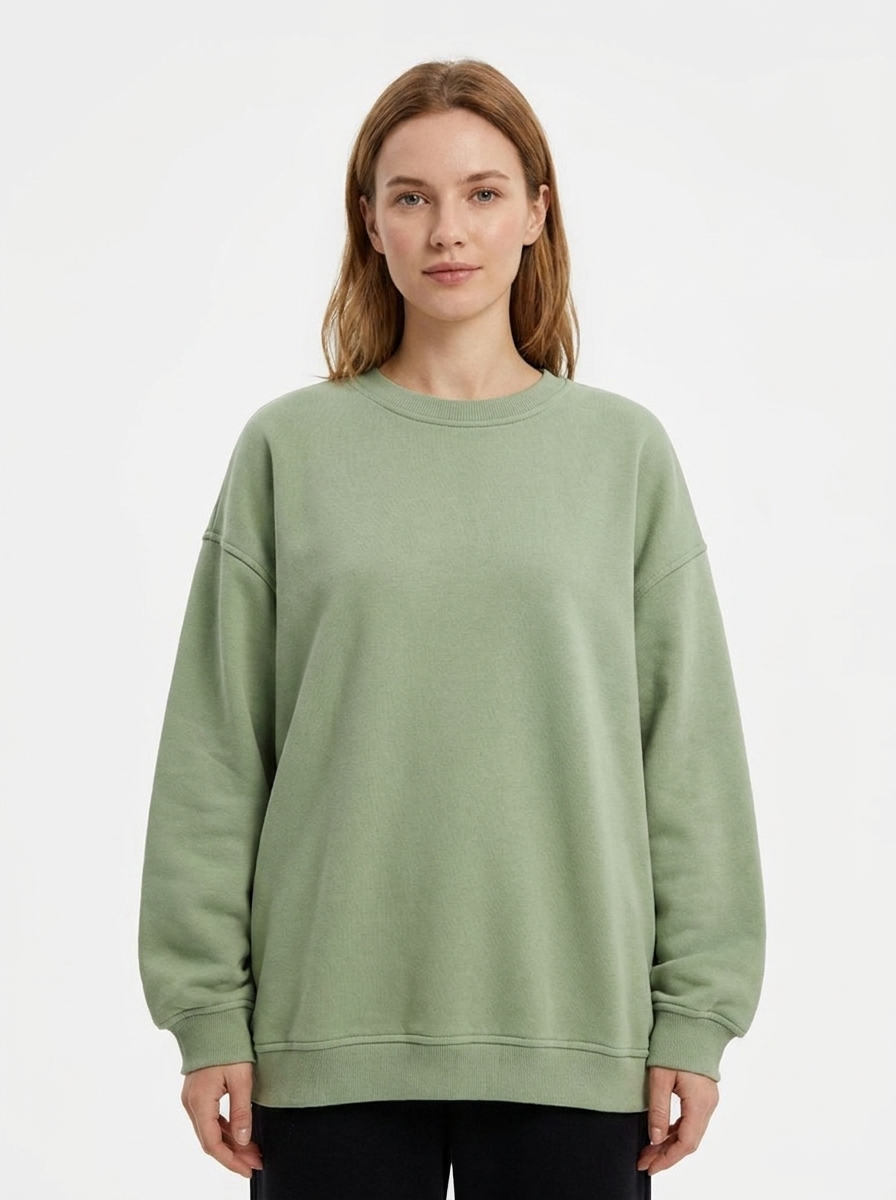 Women's Oversized Sweatshirt Crew Neck Fleece Pullover Casual