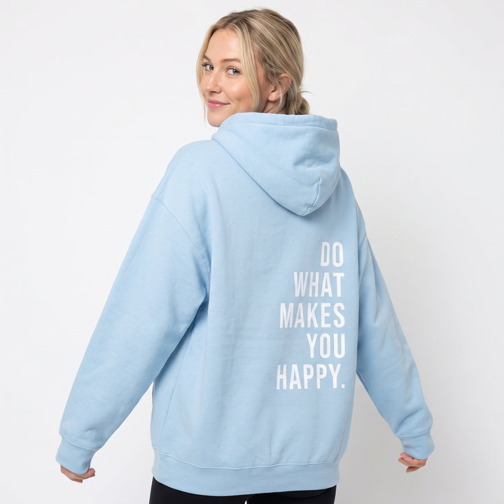 Women's Graphic Print Hoodie Oversized Fleece Pullover Sweatshirt
