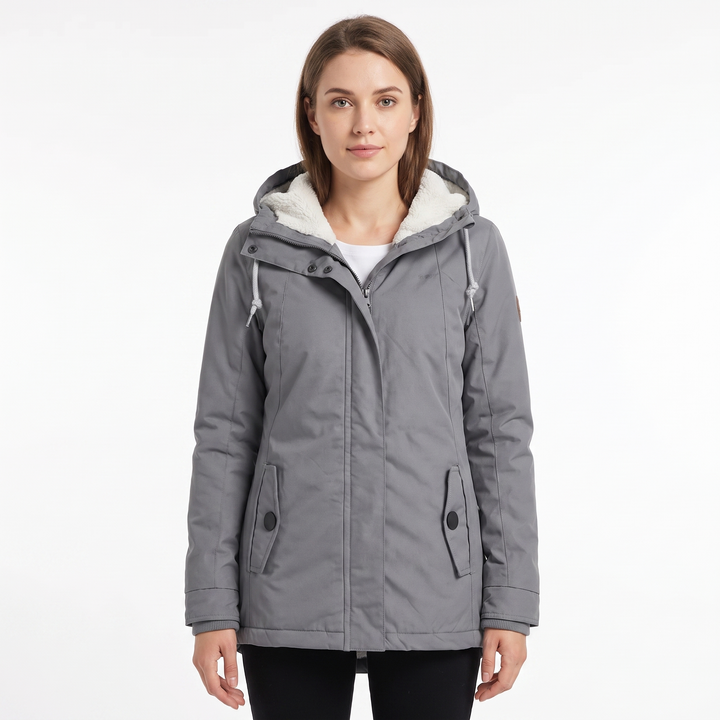 Women's Sherpa Lined Parka Hooded Waterproof Winter Jacket