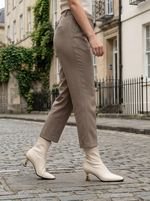 Beige White