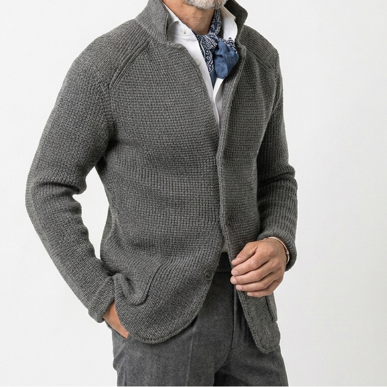 Casual Long Sleeve Knitted Jacket