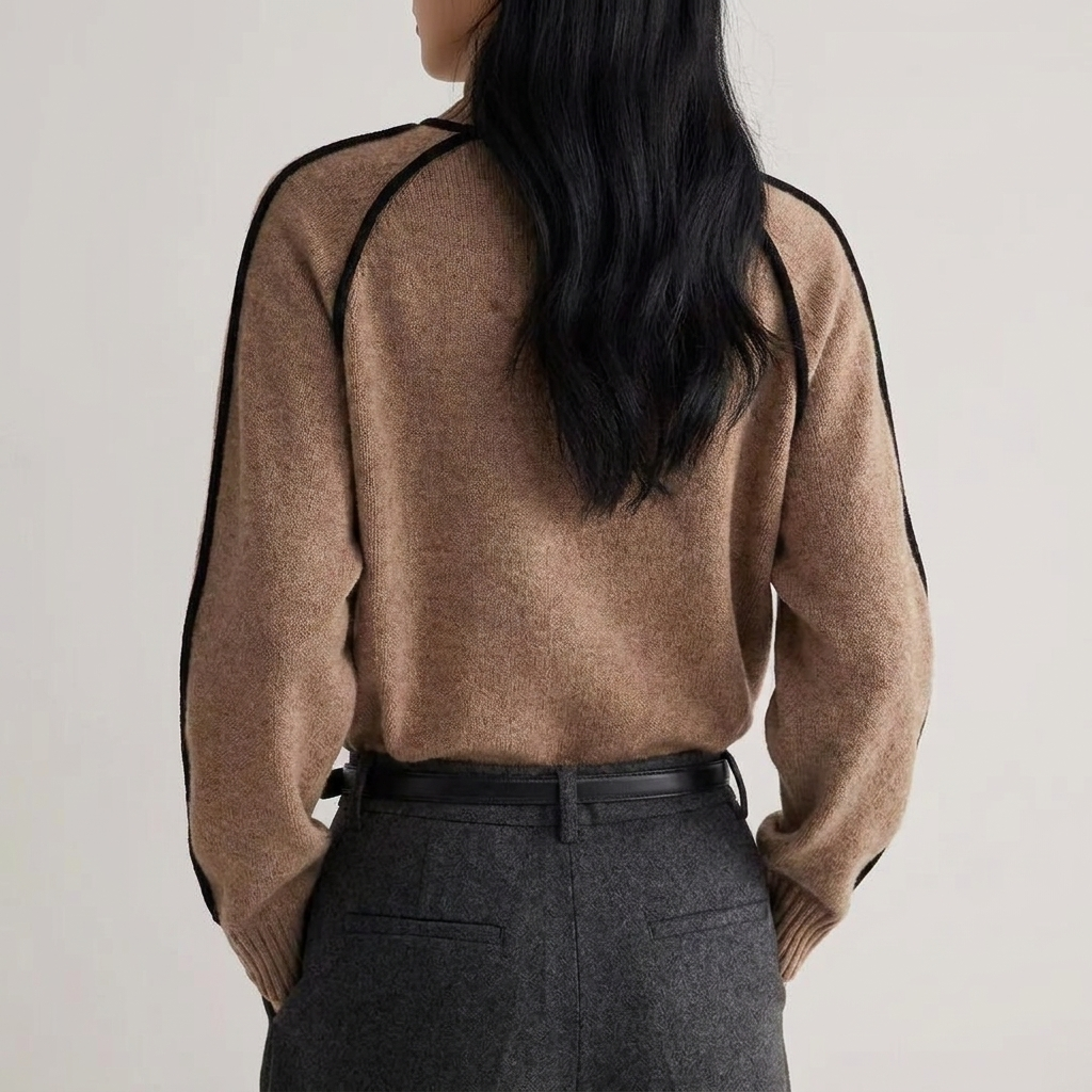 Women's Oversized Turtleneck Soft Knit Long Sleeve Jumper