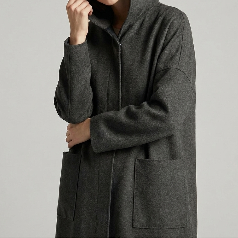 Women's Elegant Chic Long Winter Trench Coat